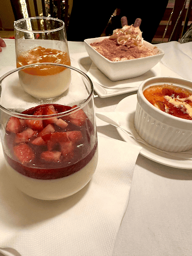 italian desserts and Sparkling Wines